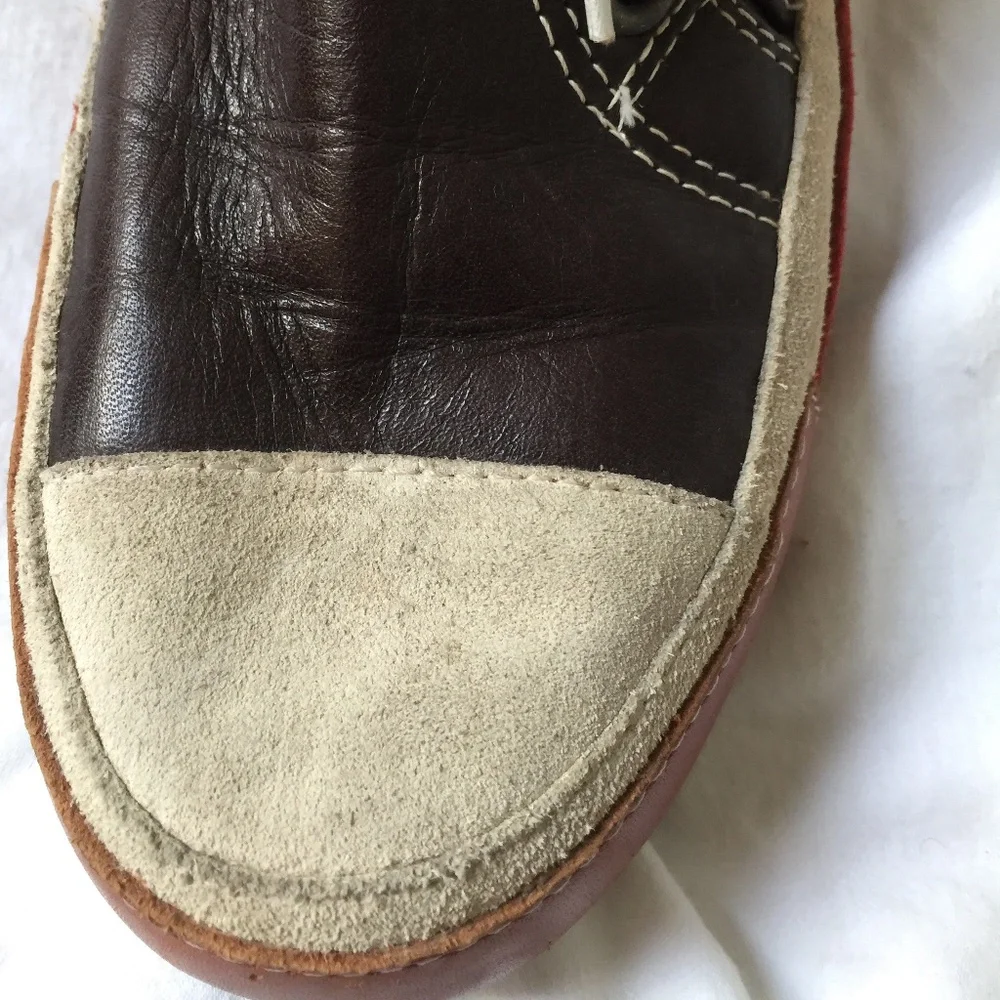 Vintage Never Worn. . Dries Van Noten high top brown leather and suede - Picture 2 of 7